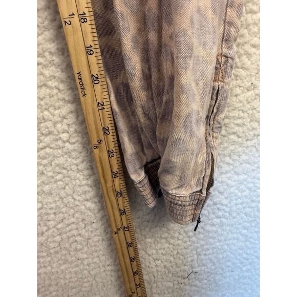 Anthropologie Womens Tamarind Giraffe Print Linen Lyocell Pleated Joggers Size 4 - Picture 5 of 8